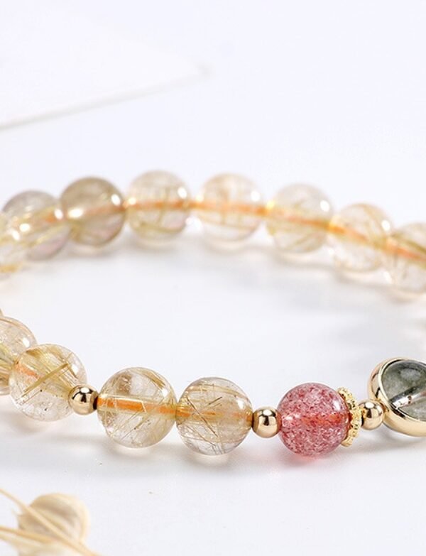 1515873988068.jpg Blonde Crystal Strawberry Crystal Bracelet