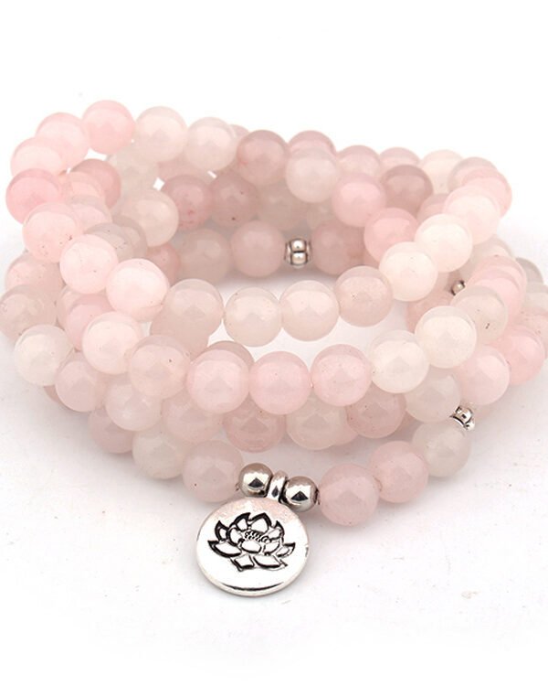 Natural Stone Powder Crystal Yoga Bracelet