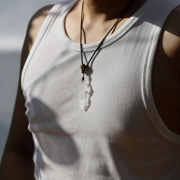 Protective Clarity Tibetan Quartz Crystal Vajra Pendant