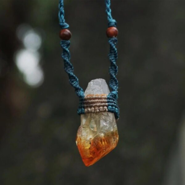 Integrated Wealth Merge Citrine Crystal Pendant